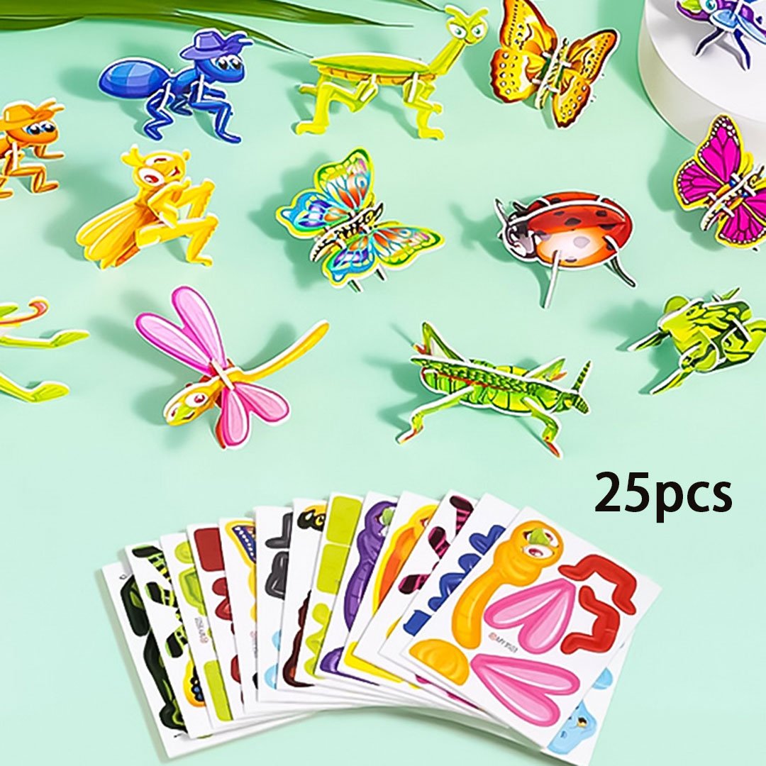 2025 Edukační 3D animační puzzle set