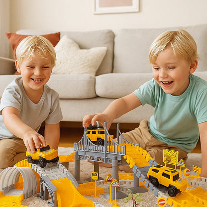 Dobrodružná závodní dráha s autíčky