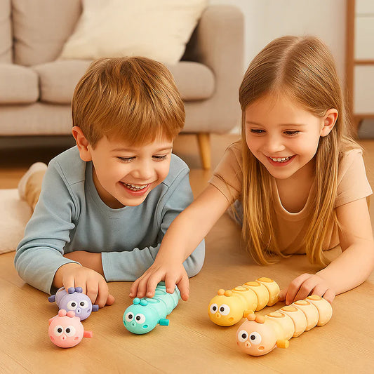 Pásový natahovací hračka pro děti – podporuje polohu na bříšku a rozvoj lezeckých dovedností