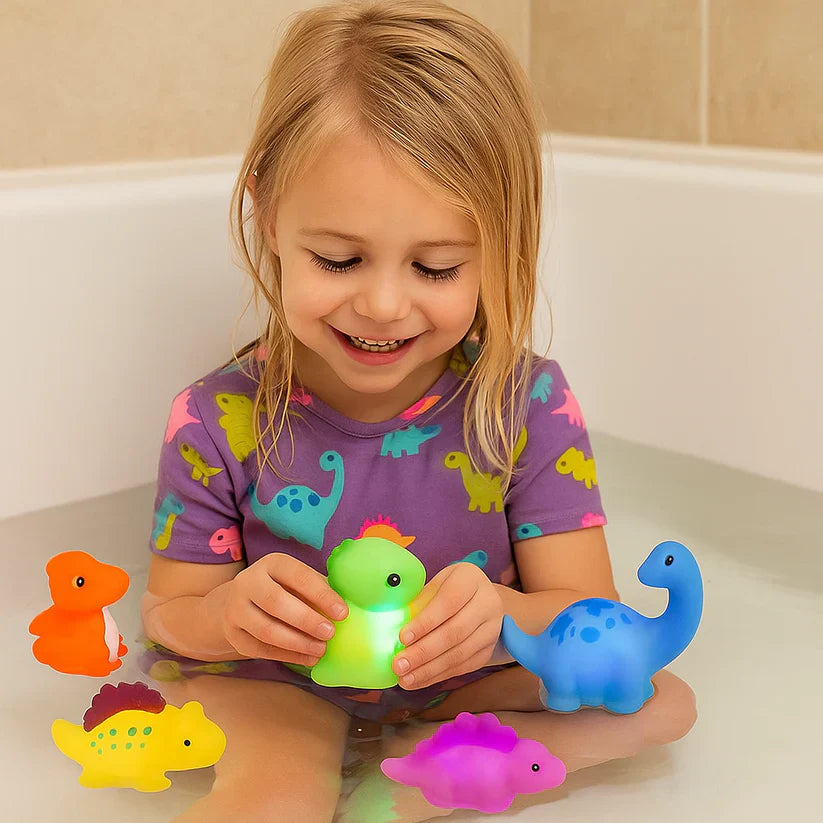 Svítící vodní dinosauří hračka