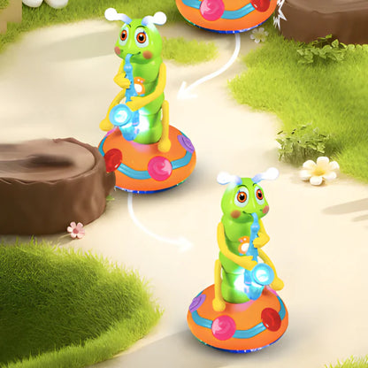 Hudební světélkující housenka – interaktivní hračka pro děti