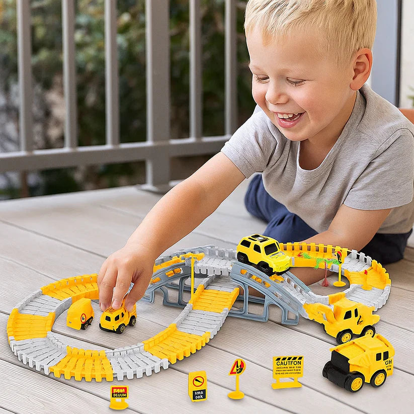 Dobrodružná závodní dráha s autíčky