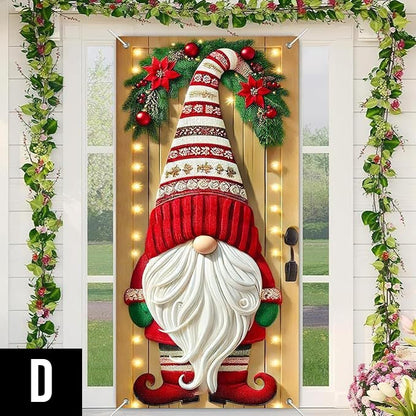 Vánoční věnec na dveře s mašlí a zvonečky – působivá sváteční dekorace