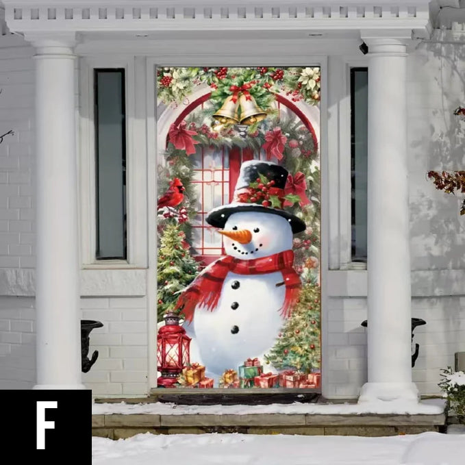 Vánoční věnec na dveře s mašlí a zvonečky – působivá sváteční dekorace