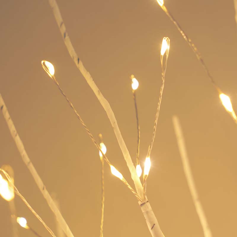 LED březová dekorace do domácnosti