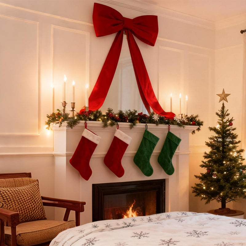 Extra velká vánoční mašle – 50 × 180 cm