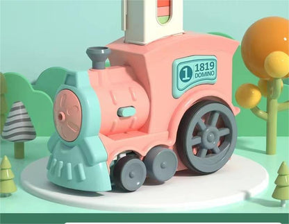 Automatická vláčková sada na stavění dominových kostek