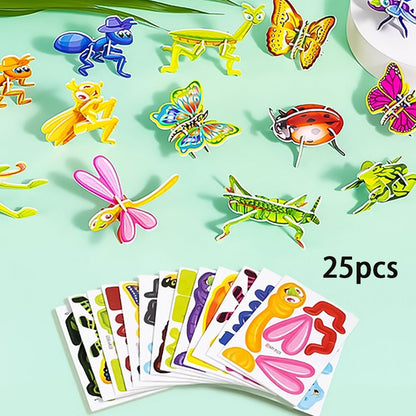 2025 Edukační 3D animační puzzle set